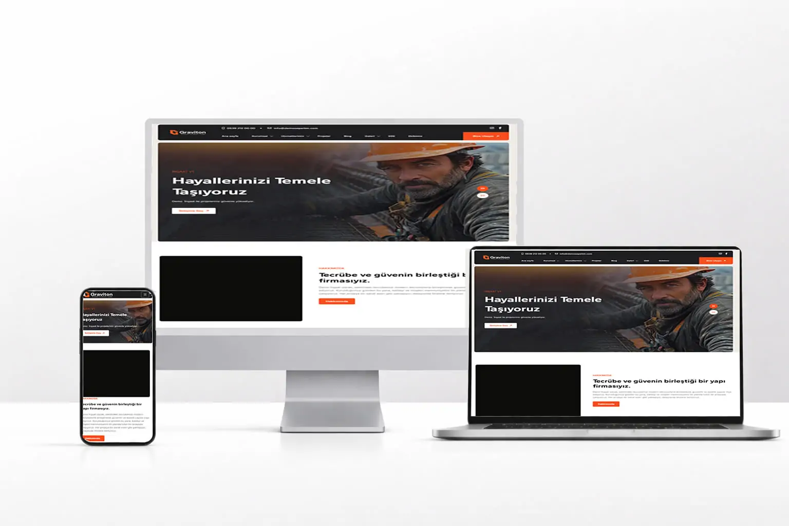 İnşaat Firması Web Tasarım - İnşaatv1