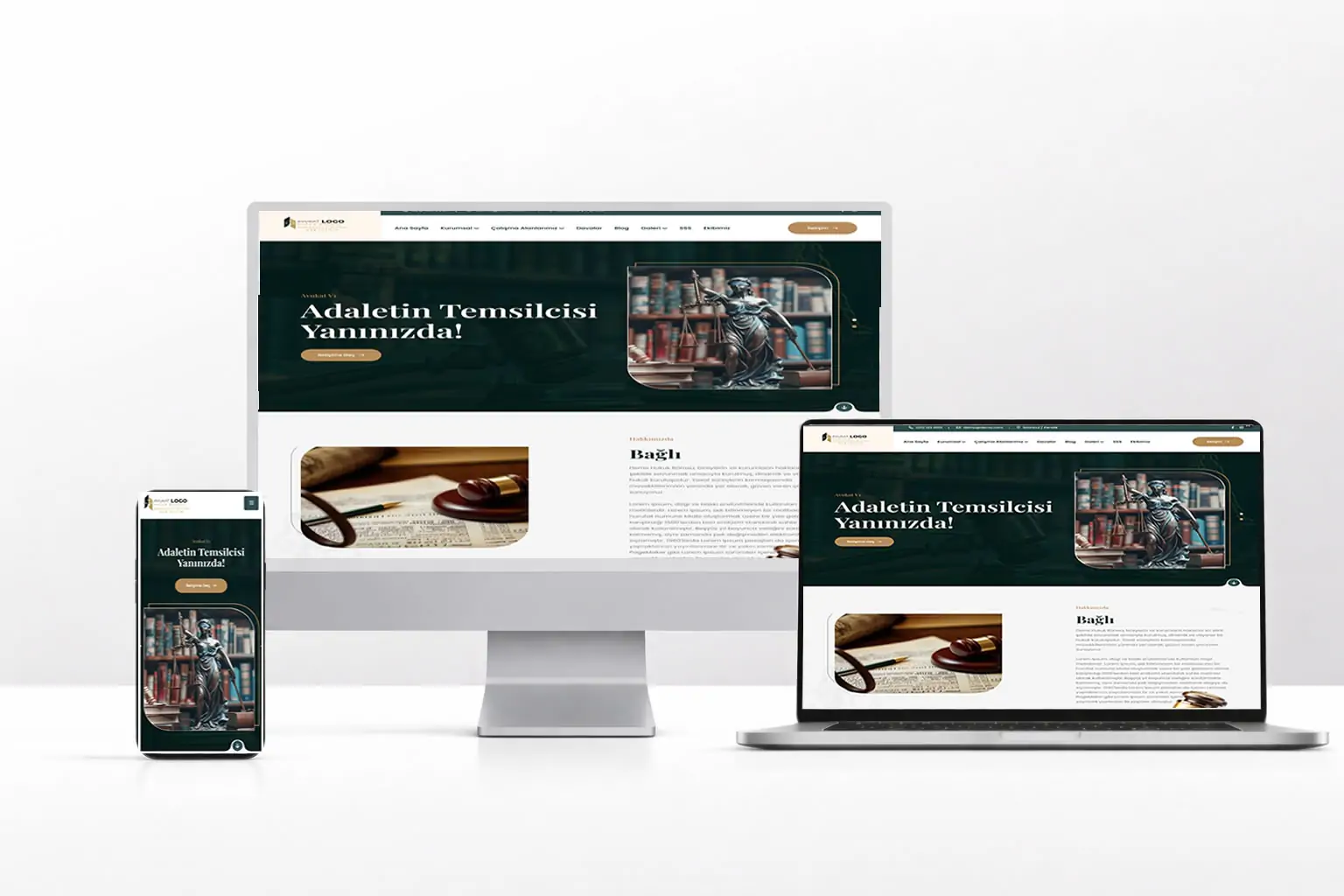 Hukuk Bürosu Web Tasarım - Avukatv1