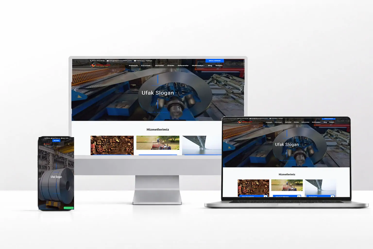 Sanayi ve Üretim Firmaları Web Paketi