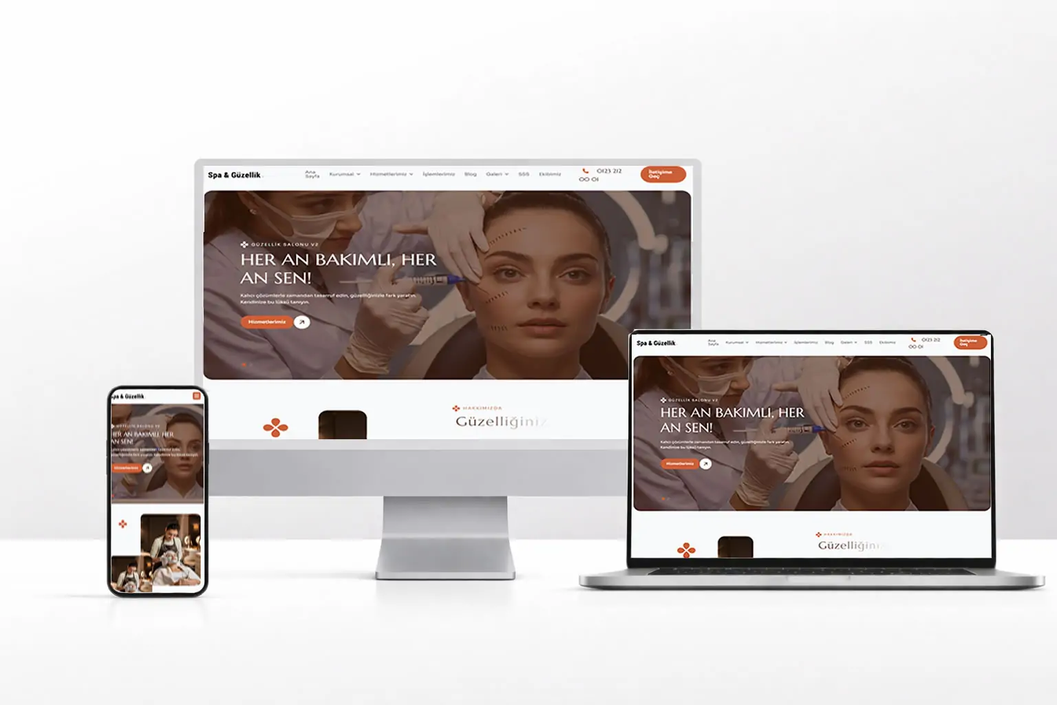 Güzellik Salonu Web Tasarım - Güzellik Salonu v1