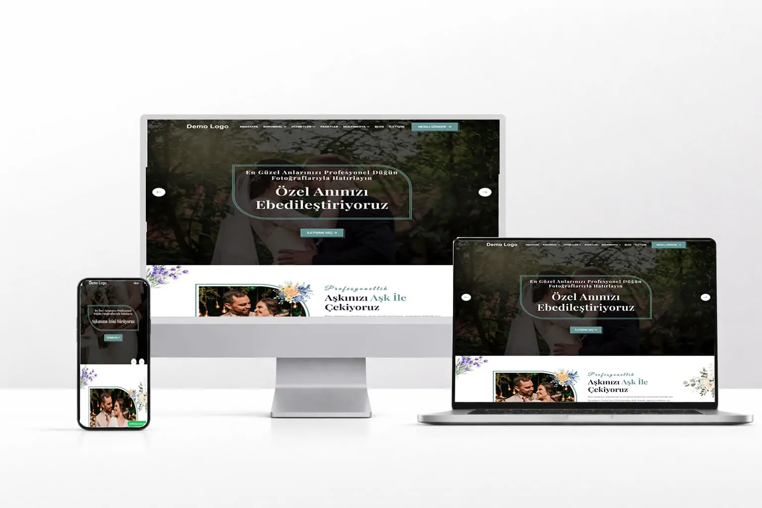 Düğün ve Davet Salonu Web Sitesi Paketi – Düğün V1